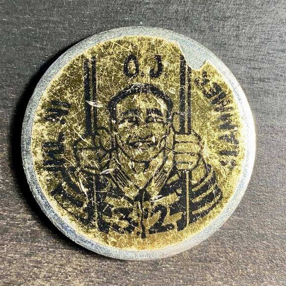 Vintage 1990's OJ Simpson in the Slammer 3 Pog Slammer Bundle - Picture 8 of 9
